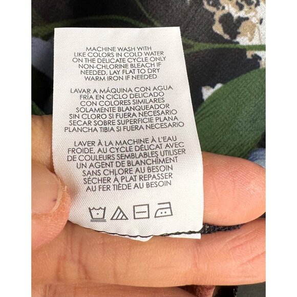 Cabi Snake Charmer sheer blouse multi floral whimsy goth sz M - Picture 7 of 7